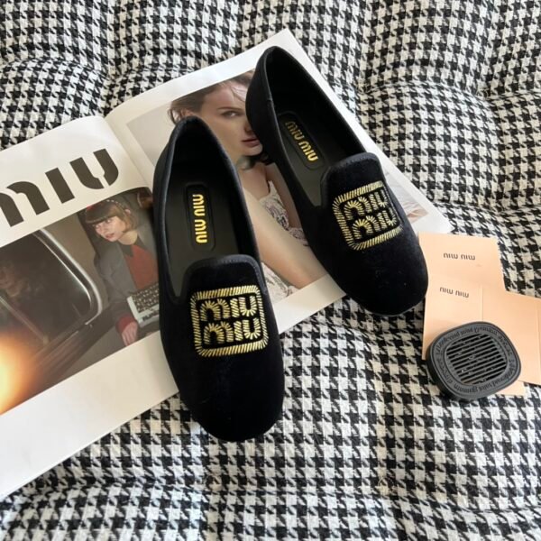 MIU Velvet Loafers - Shoes