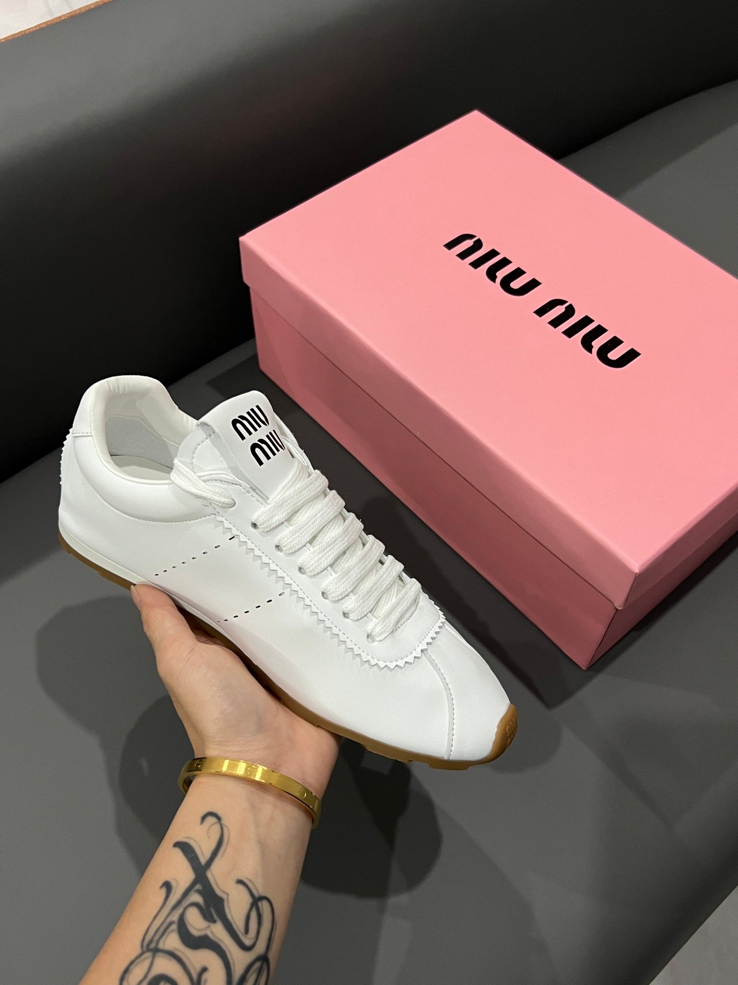 MIU Retro Trainer White - Sneakers - Image 7