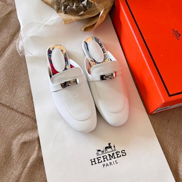 HM Oran Mule White Leather - Shoes