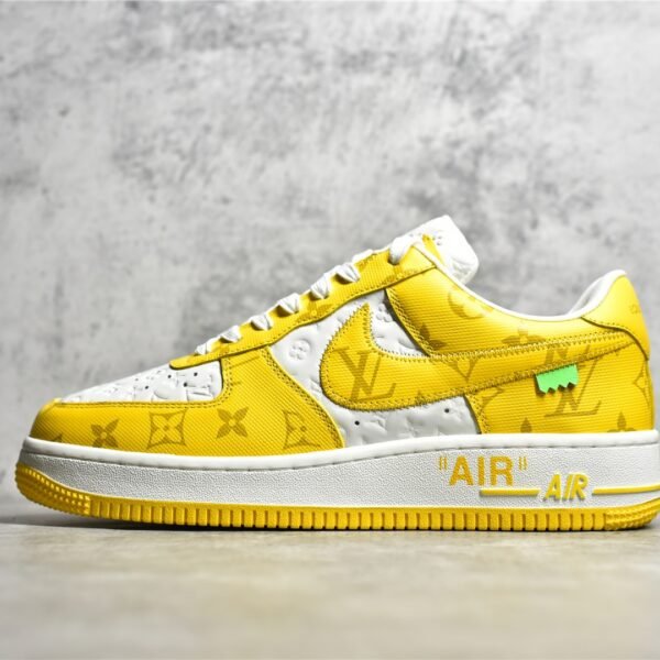 NK Air Force 1 Low LV Yellow Monogram - Sneakers
