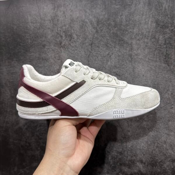 MIU Sneakers White/Burgundy - Sneakers