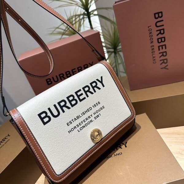 BBR Horseferry Print Canvas and Leather - Bag