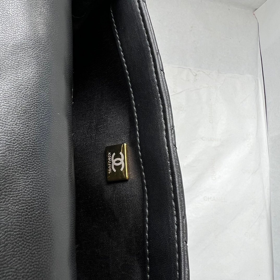 CC Pearl Crush Flap Small Black Leather - Bag - Image 9
