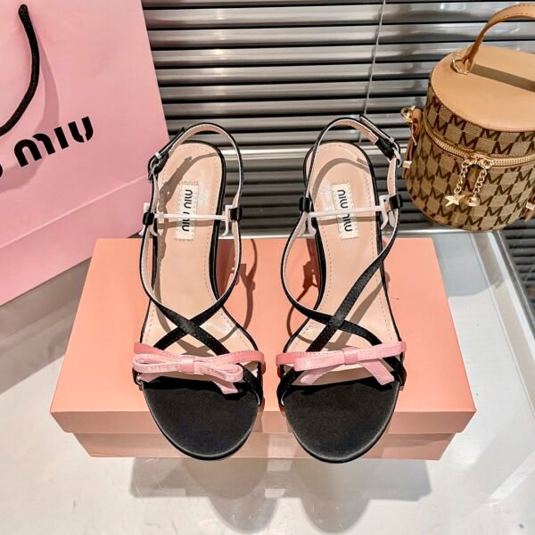 MIU Bow Detail Sandals - Heels
