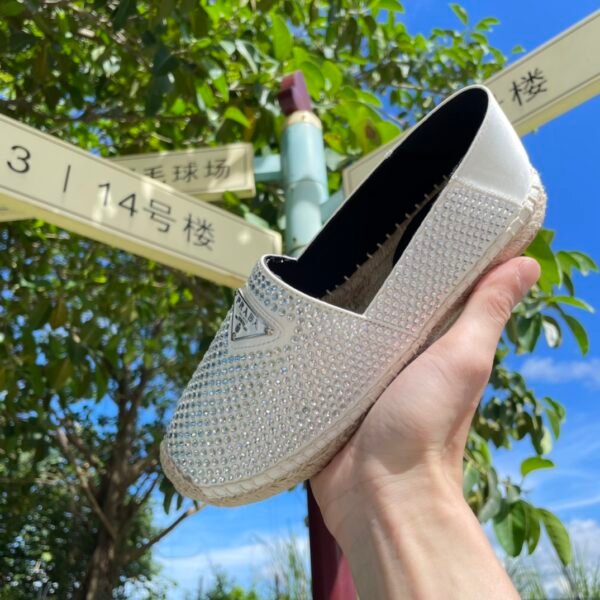 PR Crystal Logo Espadrilles - Shoes