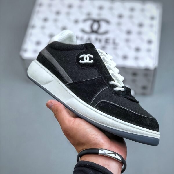 CC Wool Felt Sneakers Black/White - Sneakers