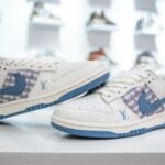 NK Dunk Low x LV – Sneaker – Blu