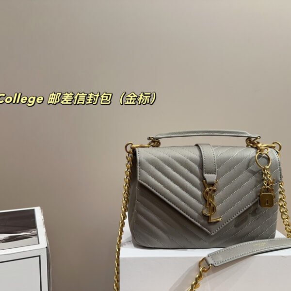 YSL College Small Grey Leather - Bag