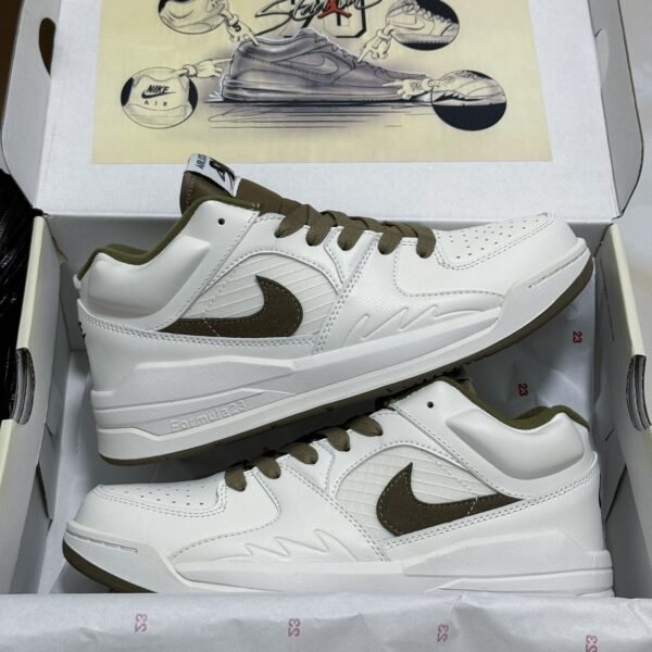 NK Air Jordan 1 Low OG SP x Travis Scott White/Olive - Sneakers