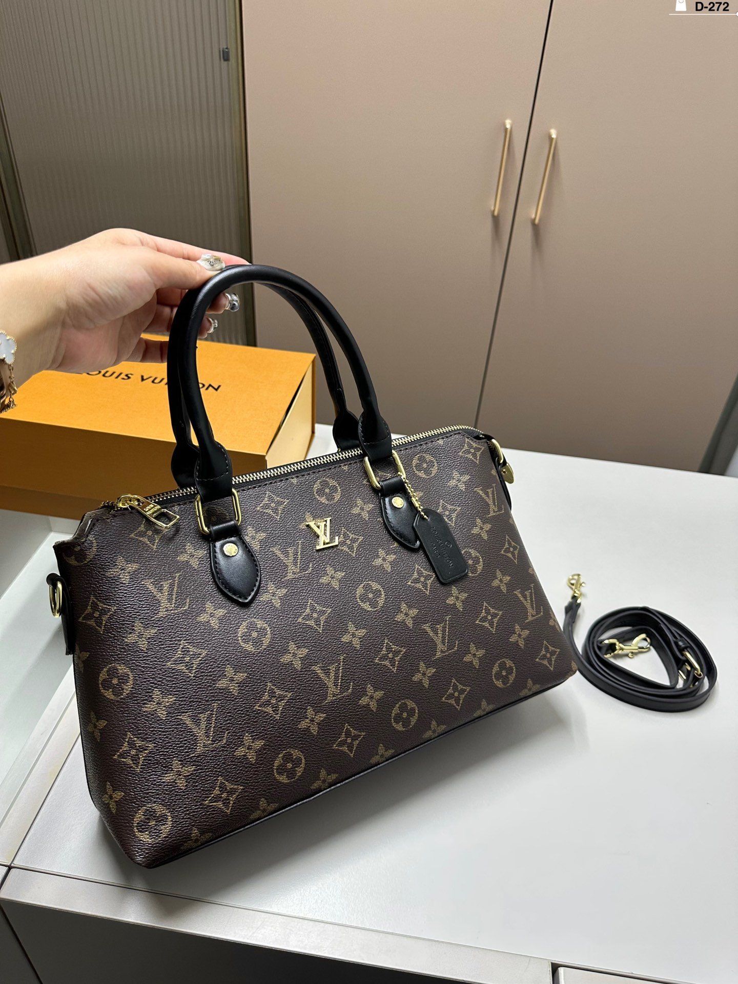 LV Speedy Bandoulière 30 Monogram/Black Leather - Bag