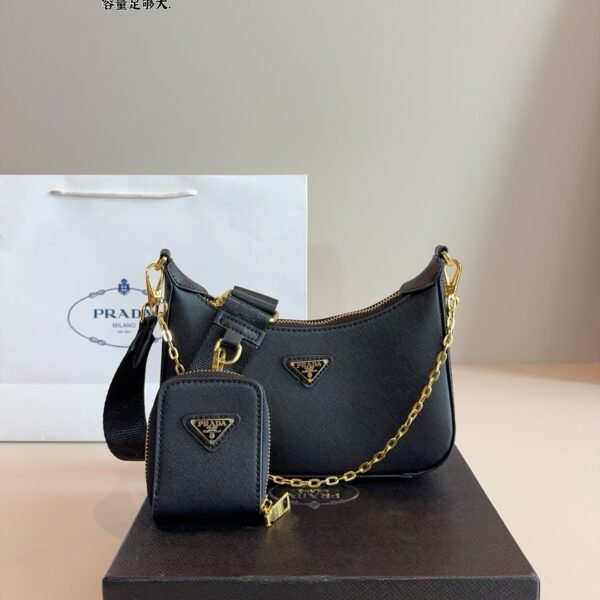 PR Re-Edition 2005 Black Saffiano Leather - Bag