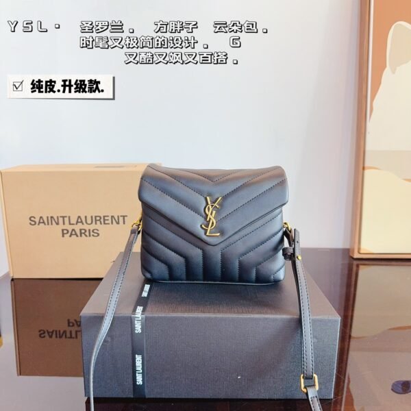 YSL Lou Camera Bag Black Leather - Bag