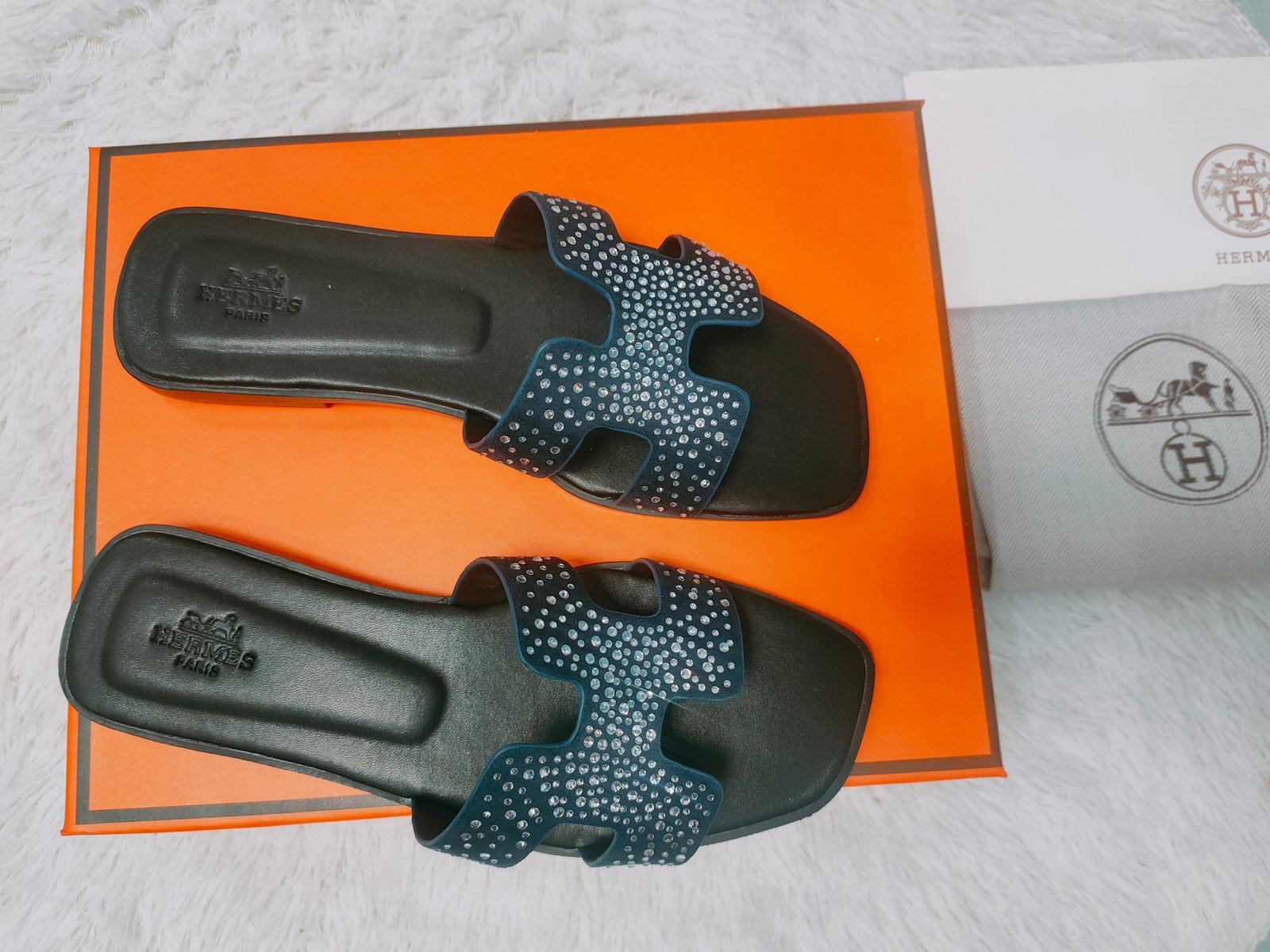 HM Oran Sandals 38 Crystal Embellished - Sandals - Image 4