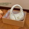 MIU Wander Matelassé White Leather - Bag · Ref. BA26318