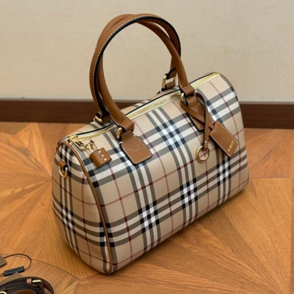 BBR Vintage Check Bowling Bag Beige Check - Bag