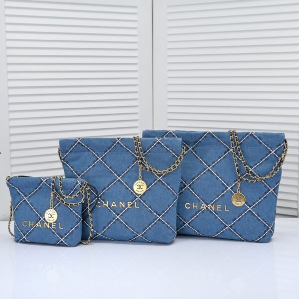 CC Deauville Small, Medium, Large Blue Denim - Bag