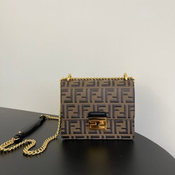 FD Baguette FF Motif Leather - Bag