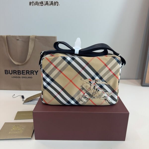 BBR Vintage Check Camera Bag Beige Check - Bag