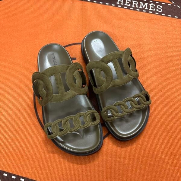 HM Chypre Green Suede - Sandals