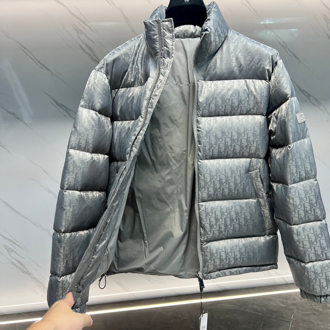 CD CD Oblique Down Jacket Grey Oblique - Jacket - Image 3