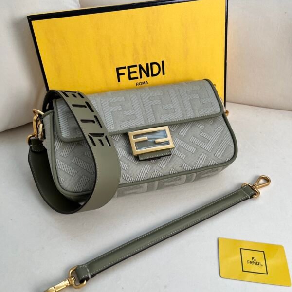 FD Baguette Green Jacquard - Bag