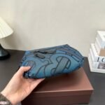 BBR Monogram Print Belt Bag Blue – Marsupio