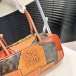 MIU Patchwork Bowling Bag – Borsa – Rosso