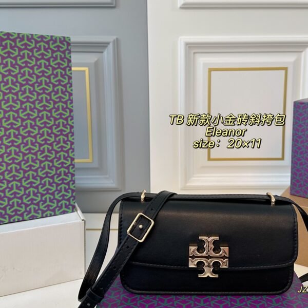 TB Toryburch Eleanor Small Gold Brick Crossbody Bag