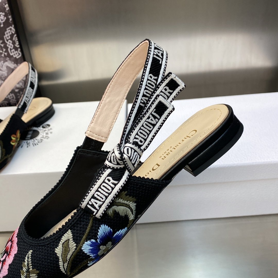 CD J'ACD Slingback Floral Embroidery - Shoes - Image 8