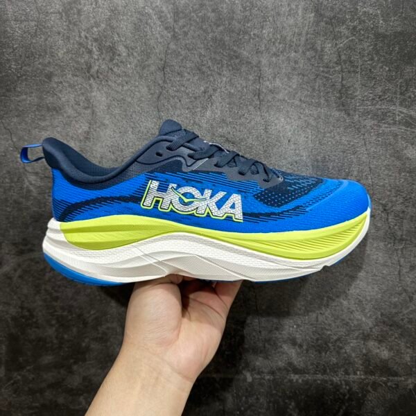 HOKA Clifton 9 Blue/Yellow - Sneakers