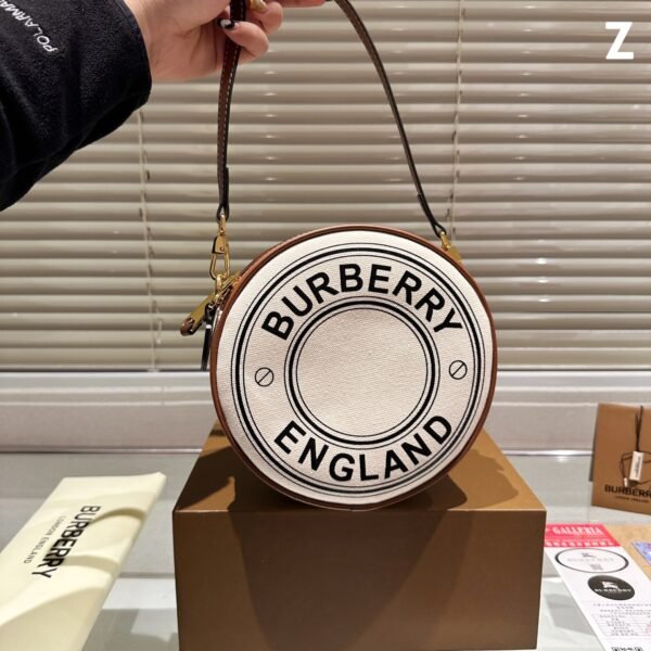 BBR Round Logo Bag Canvas and Leather - Bag