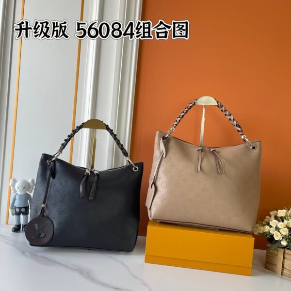 LV Mahina Bella Black and Beige Mahina Leather - Bag