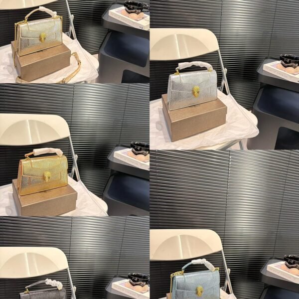 BV Serpenti Forever Metallic Gold - Bag