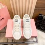 MIU Logo Sneakers – Sneakers – White