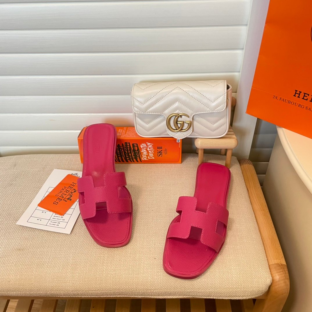 HM Oran Sandals Pink Leather - Sandals - Image 2
