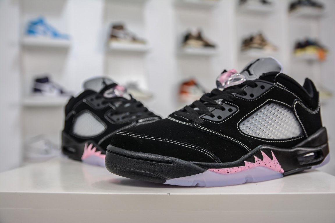 NK Air Jordan 5 Low Doernbecher Black/Pink - Sneakers - Image 4