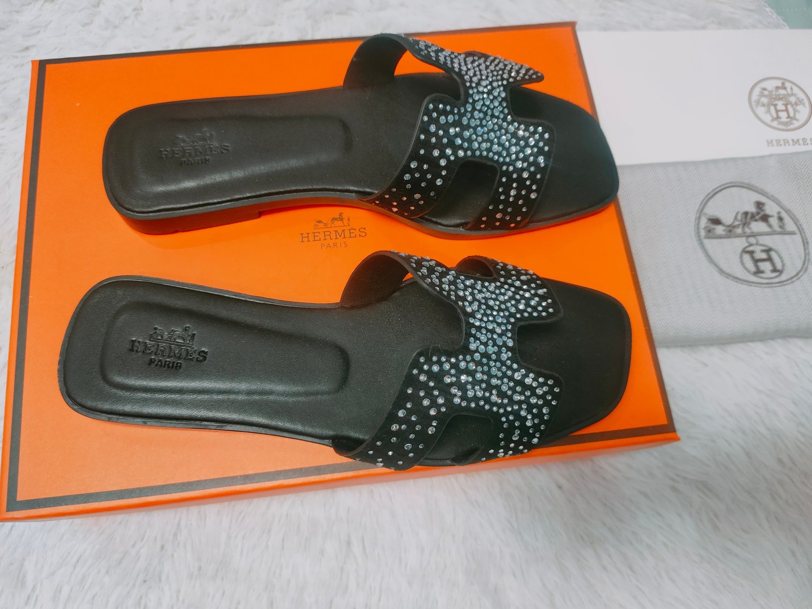 HM Oran Sandals Black with Crystals - Sandals - Image 4