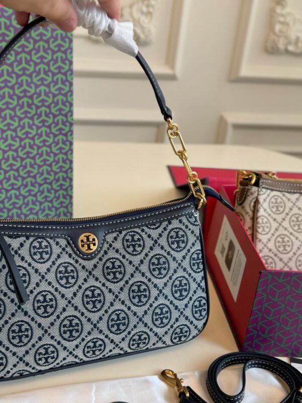 TB Canvas Monogram Shoulder Bag