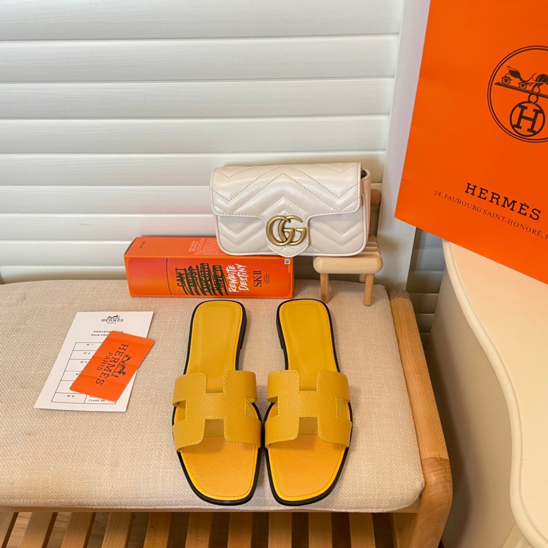 HM Oran Sandals Yellow - Sandals