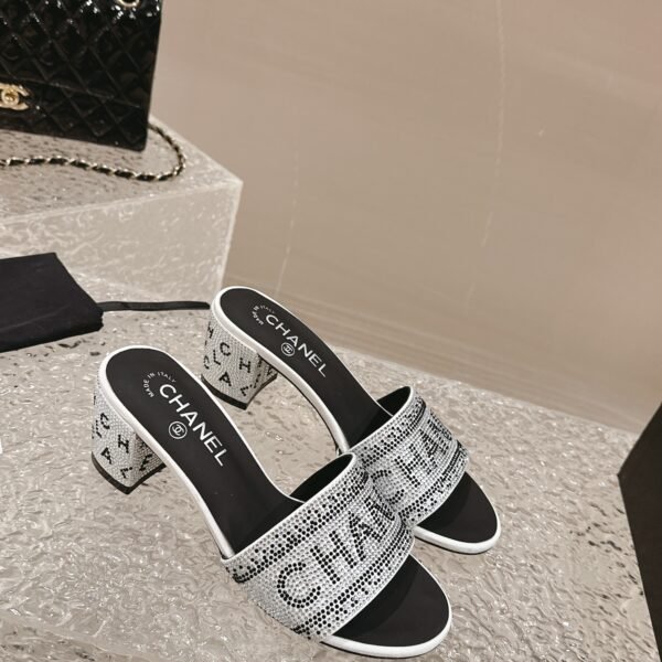 CC Logo Embellished Mules - Heels