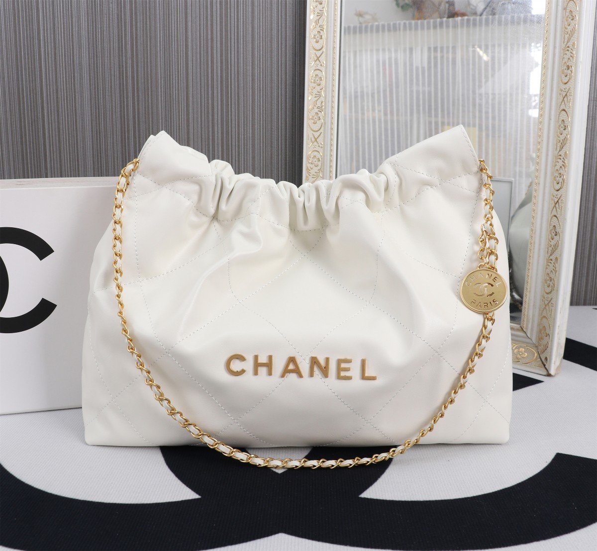 CC 22 Bag White Leather - Bag