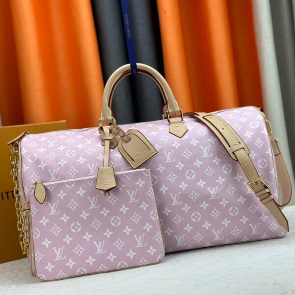 LV Keepall Bandoulière 50 Pink Monogram - Bag