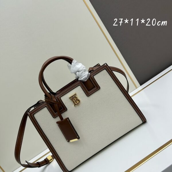 BBR Title Vintage Check and Leather Beige/Brown - Bag