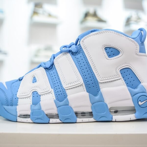 NK Air More Uptempo White/Blue - Sneakers