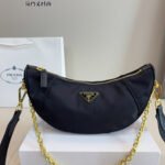 PR Cleo Black Nylon – Bag – Red