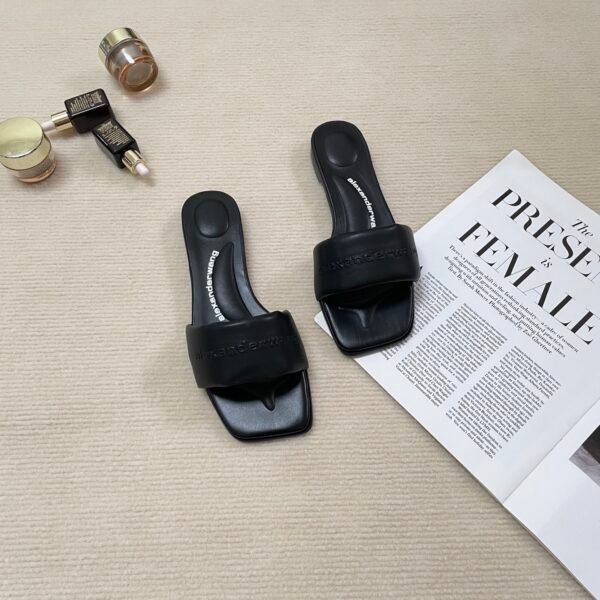 BAL Square Toe Flat Thong Sandals - Sandals