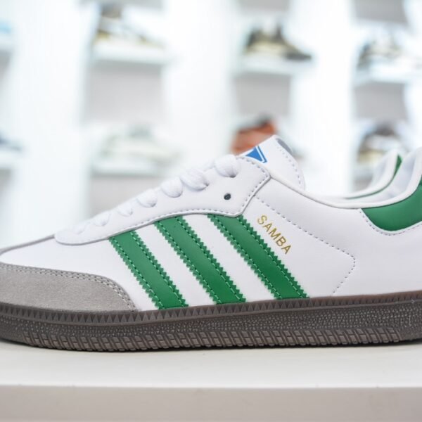 AD Samba OG White/Green - Sneakers