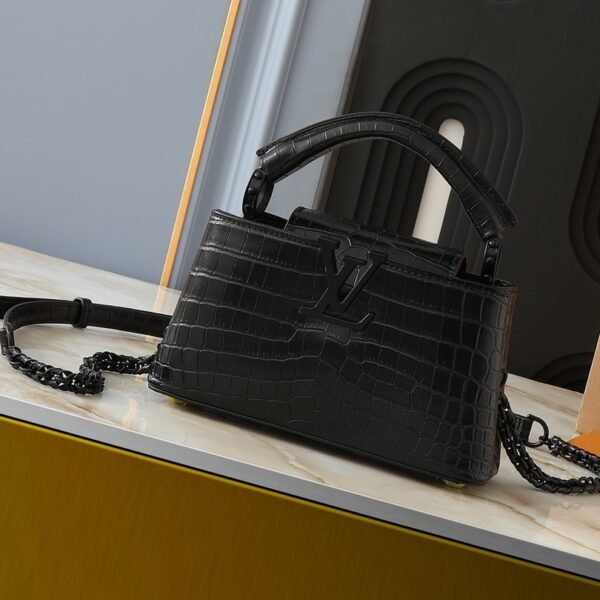 LV Capucines Mini Black Crocodile - Bag