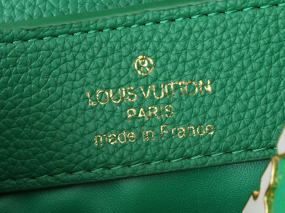 LV Capucines Mini Green Leather - Bag - Image 8