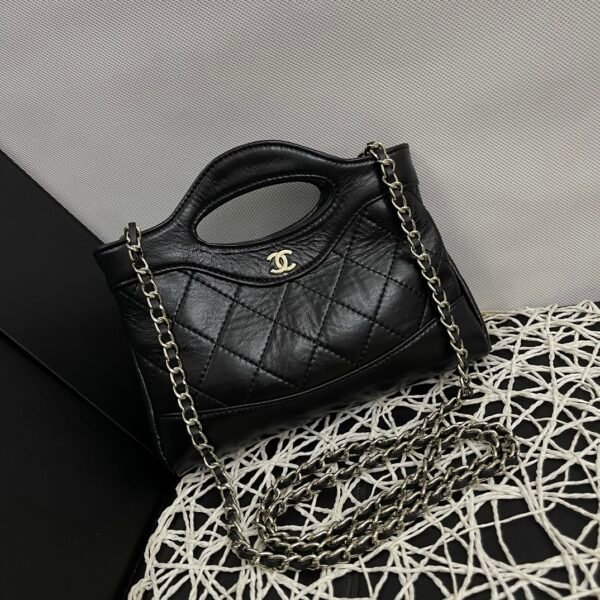 CC Coco Handle Small Black Caviar - Bag